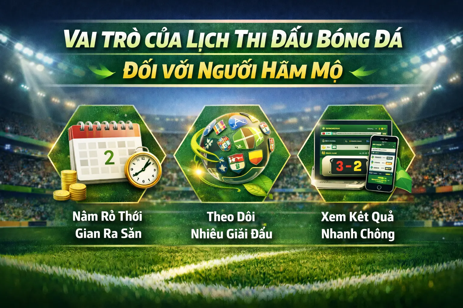 Vai trò của lịch thi đấu bóng đá đối với người hâm mộ